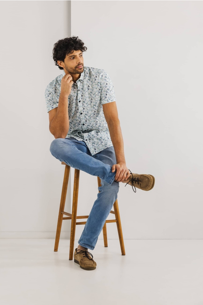 BUTTON DOWN OVERHEMD MET KORTE MOUWEN 26515243 9352